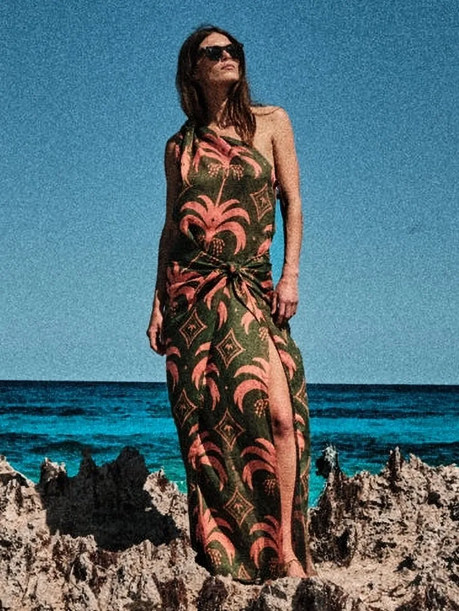платье Seaweed на одно плечо 9