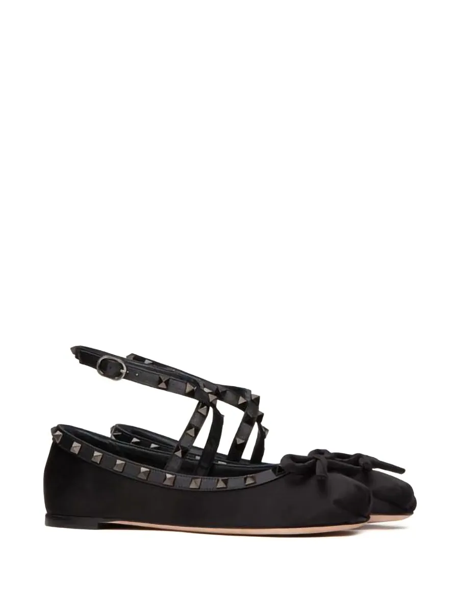 атласные балетки Rockstud 5