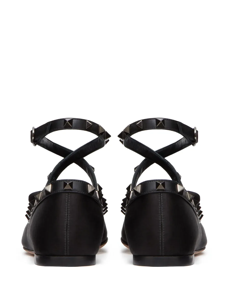 атласные балетки Rockstud 8