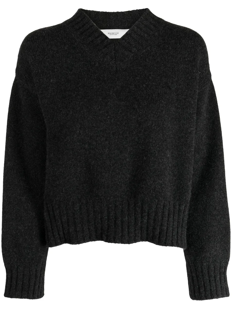 V-neck cashmere jumper 2