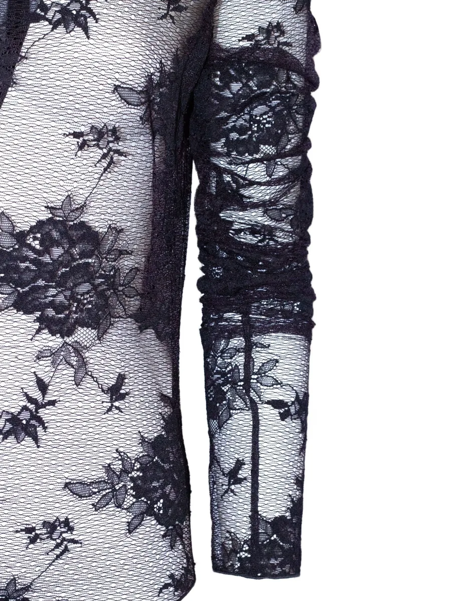 floral-embroidered bodysuit 6