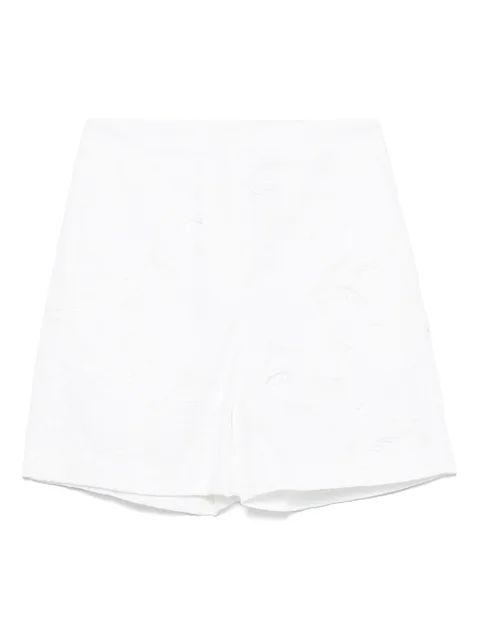 floral-lace shorts