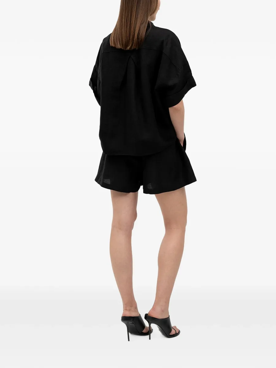 elasticated-waistband logo-embroidered shorts 6