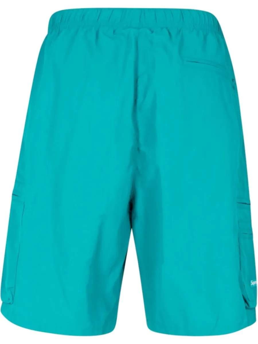 logo-patch cargo water shorts 2