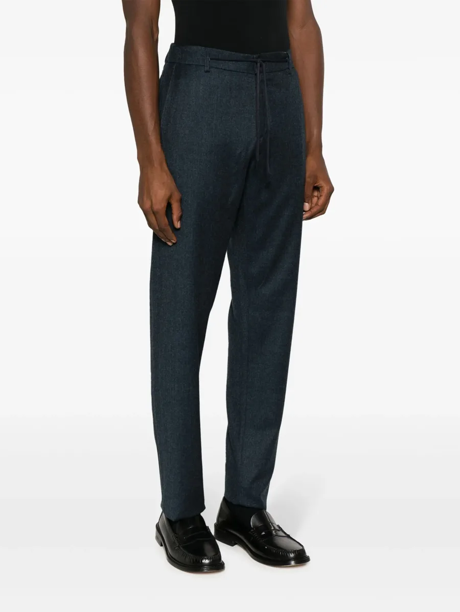 drawstring-waist chinos 6