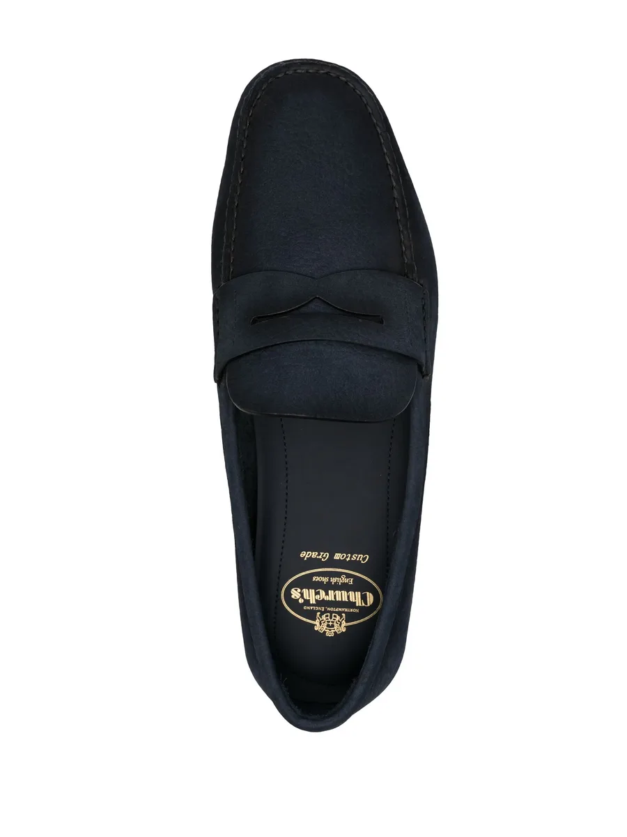 pebbled-leather loafers 8