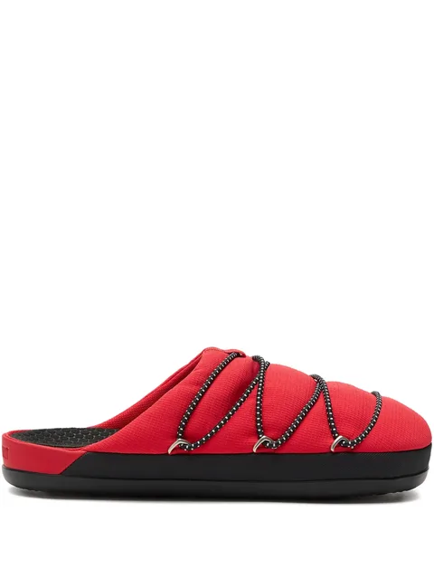 soft slippers red