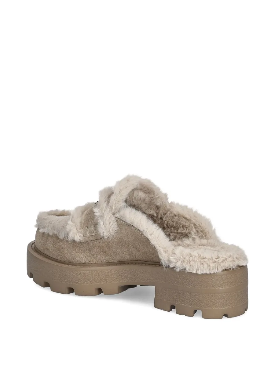 мюли Yaneta 45 с искусственным мехом и логотипом 6