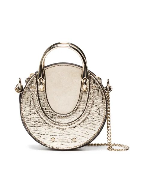 Mini Pixie Crossbody Bag in Gold
