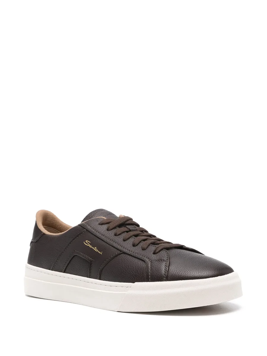 lace-up leather sneakers 4