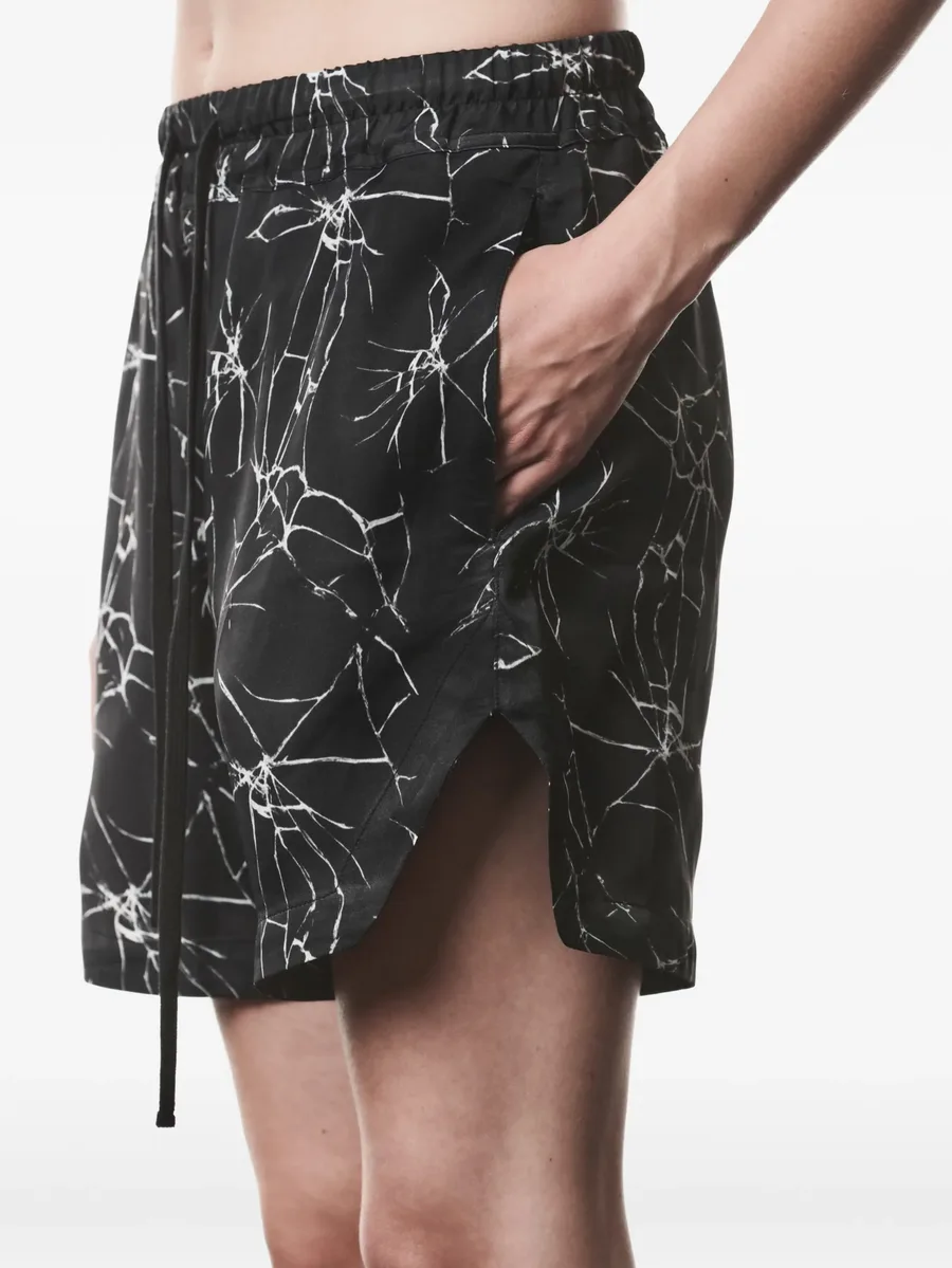marble print shorts 8