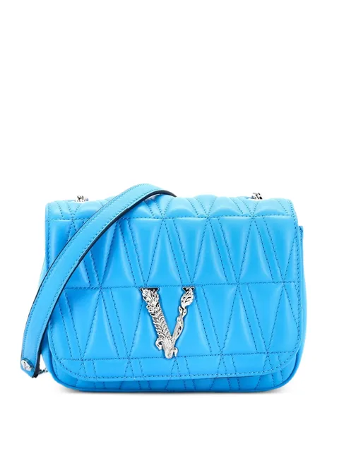 сумка через плечо Virtus Chain Flap Shoulder Bag Quilted Leather Mini