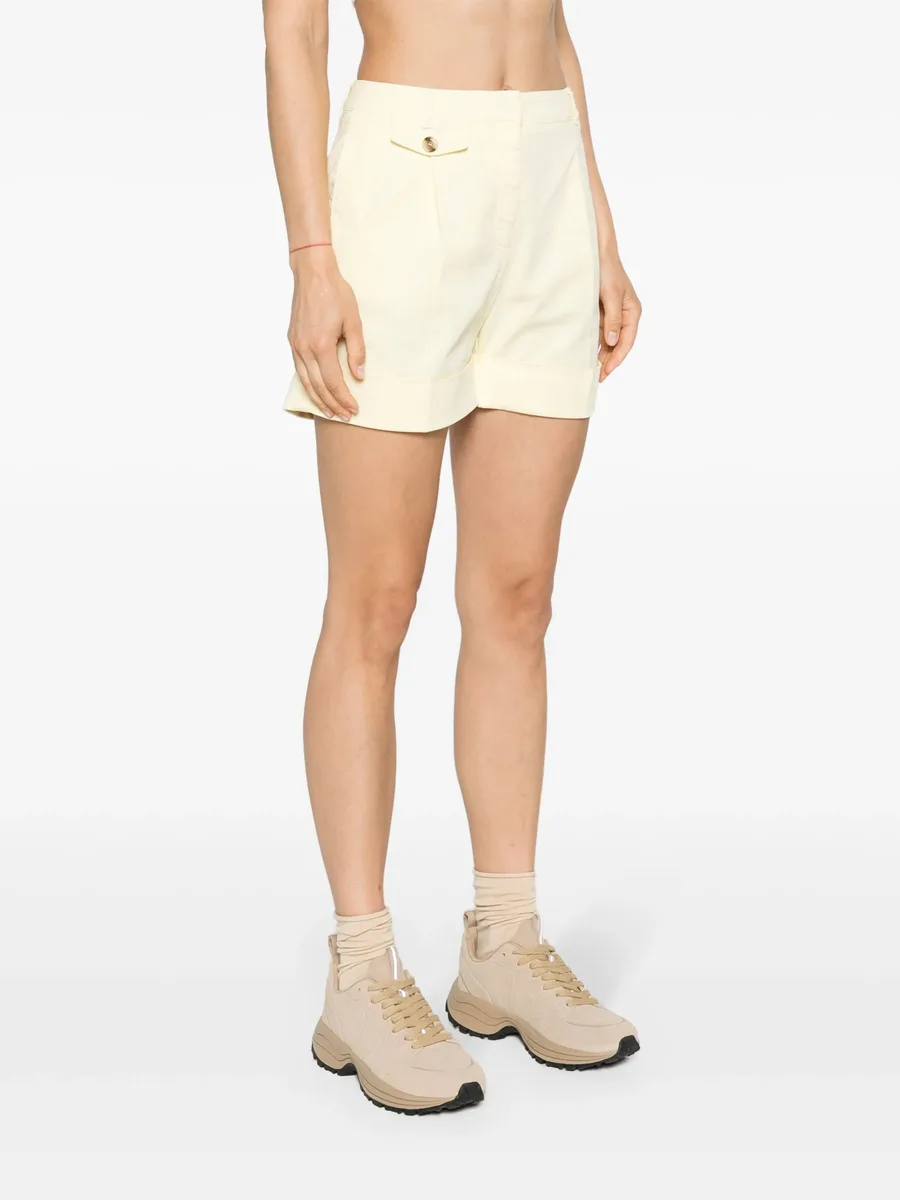 pleated twill shorts 6