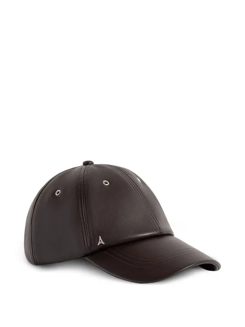 Lou faux-leather cap