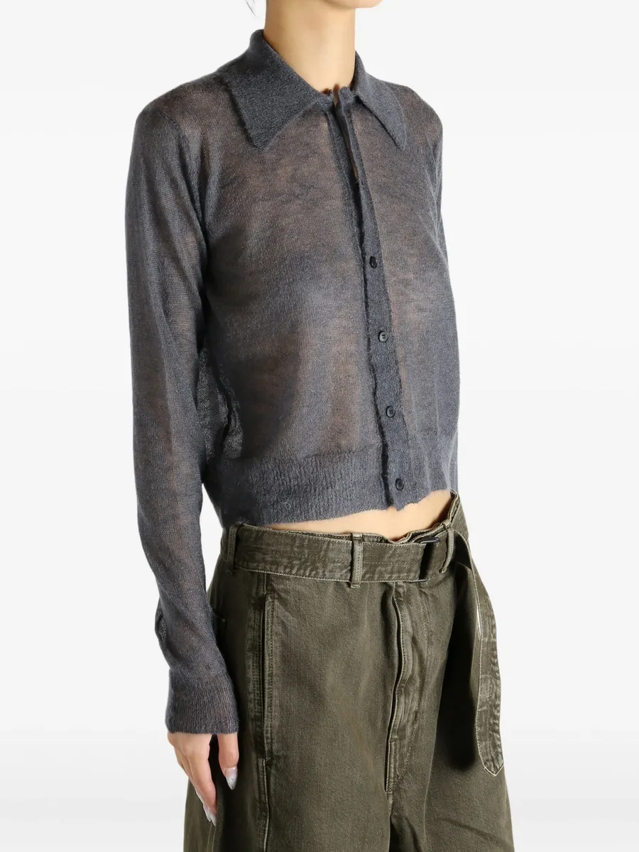 buttoned collared cardigan 6