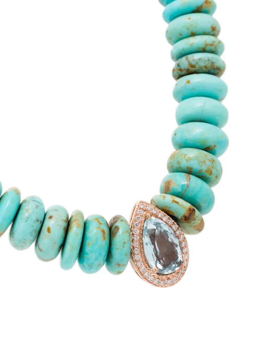 14kt rose gold multi-stone necklace 6