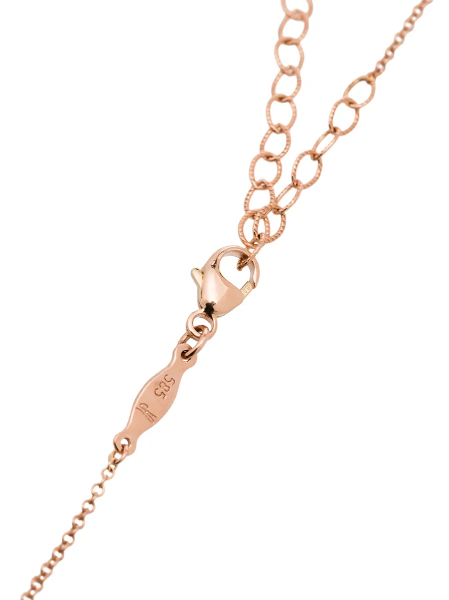 14kt rose gold multi-stone necklace 8