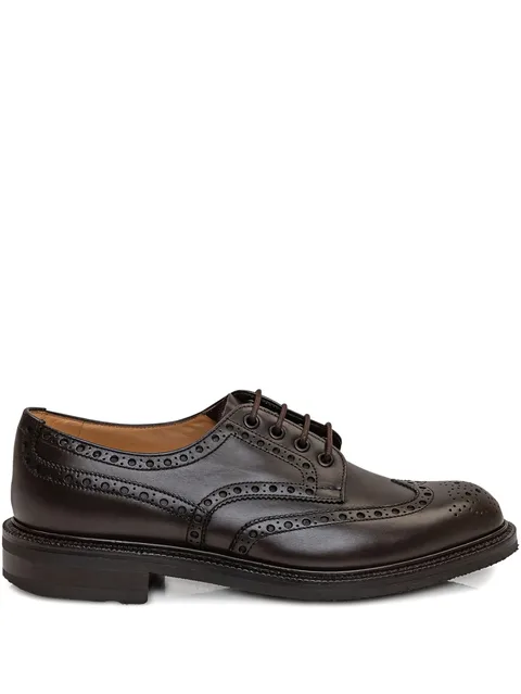 лоферы Horsham Brogue на блочном каблуке