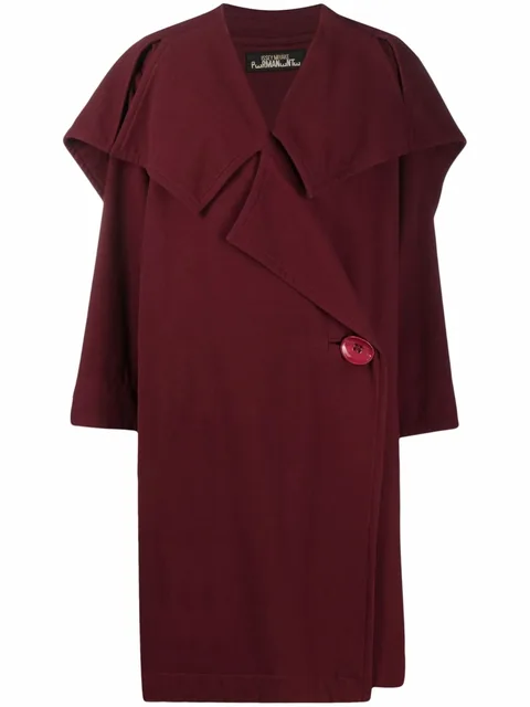 1980s oversized pleated coat