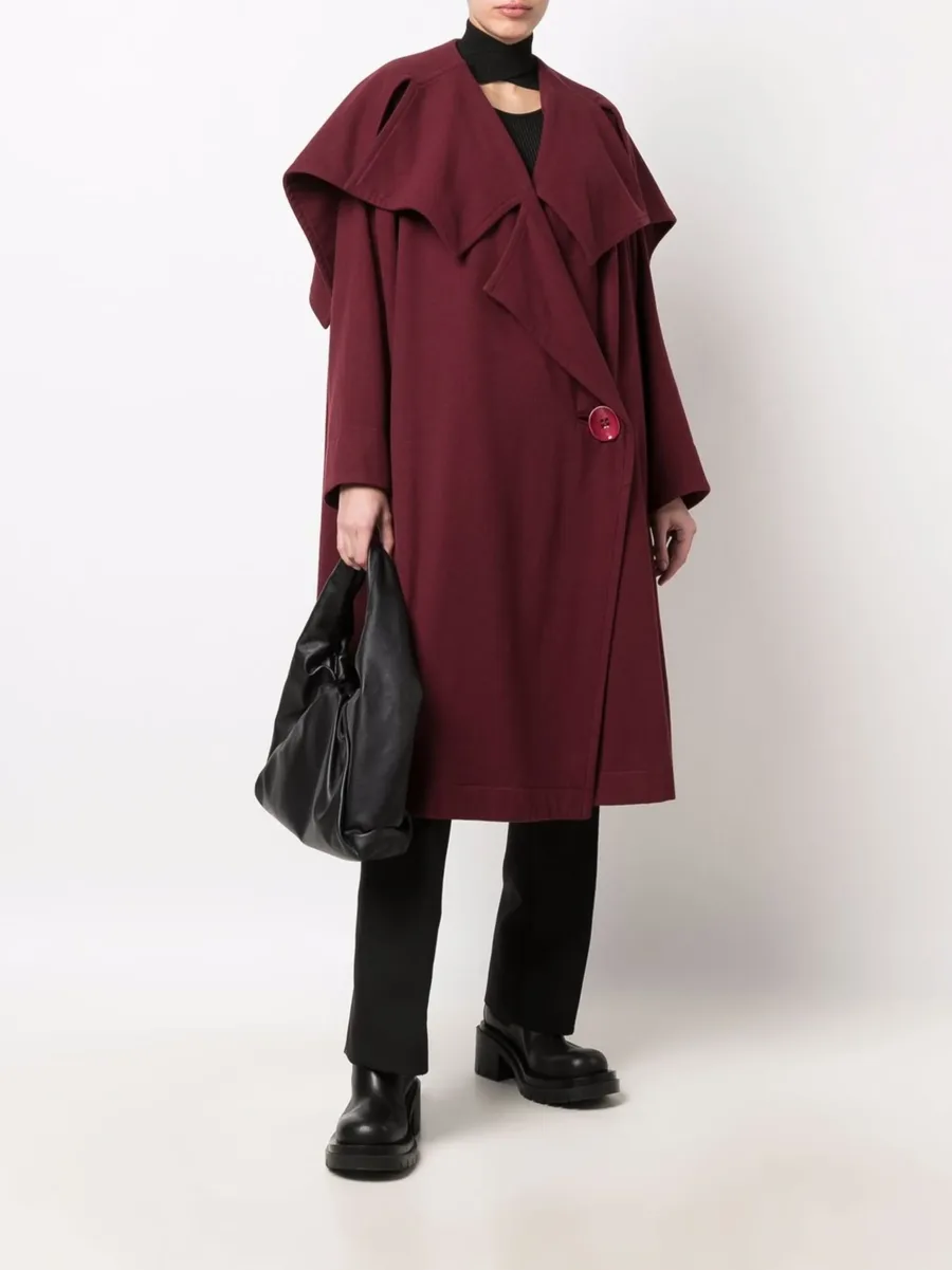 1980s oversized pleated coat 4