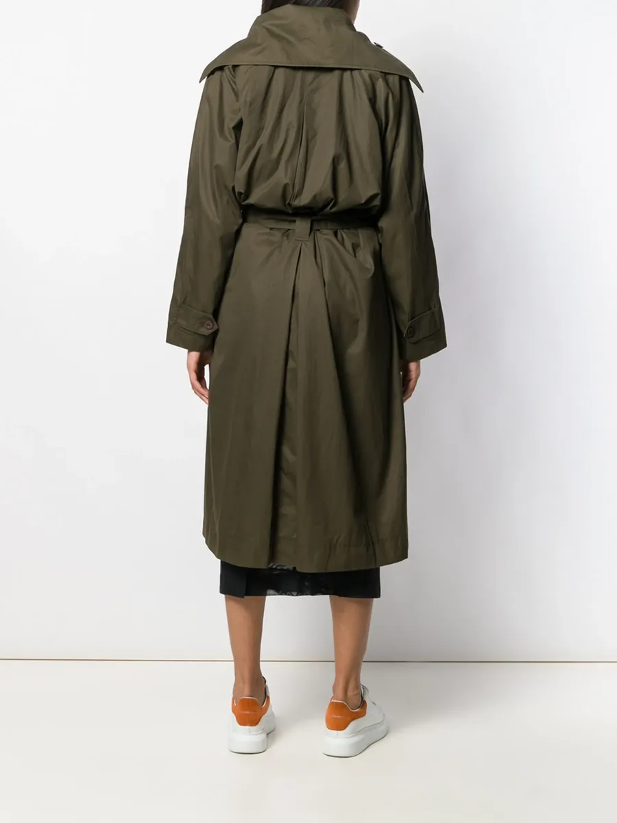 1980s oversized trench coat 8