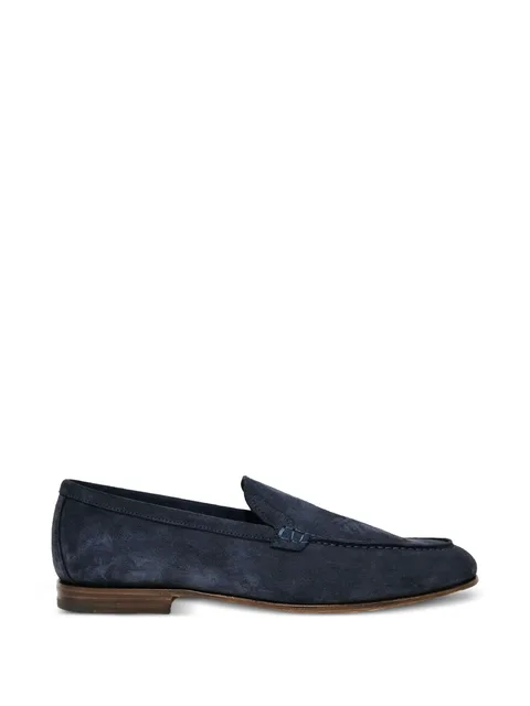 slip-on suede loafers