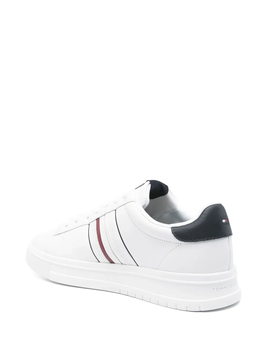 leather logo-debossed sneakers 5