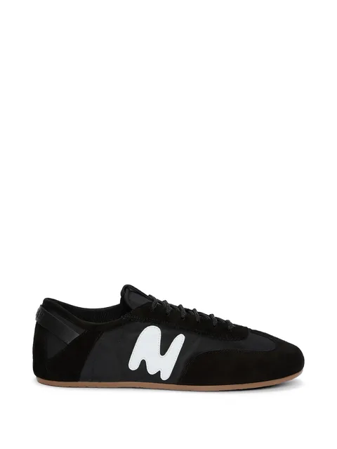 appliqué lace-up sneakers