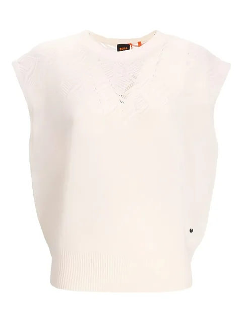 crew-neck tank top