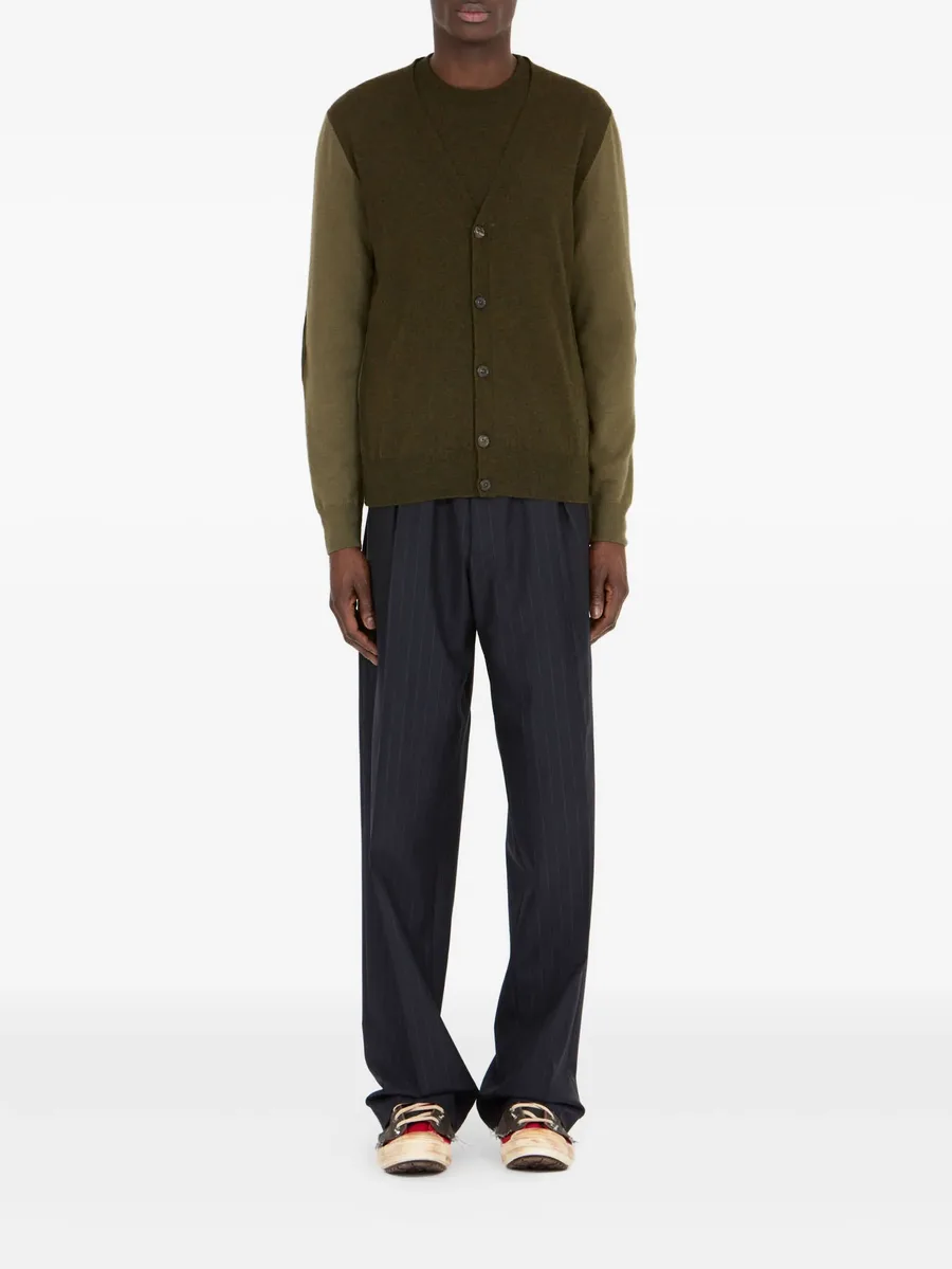 elbow-patch wool cardigan 4