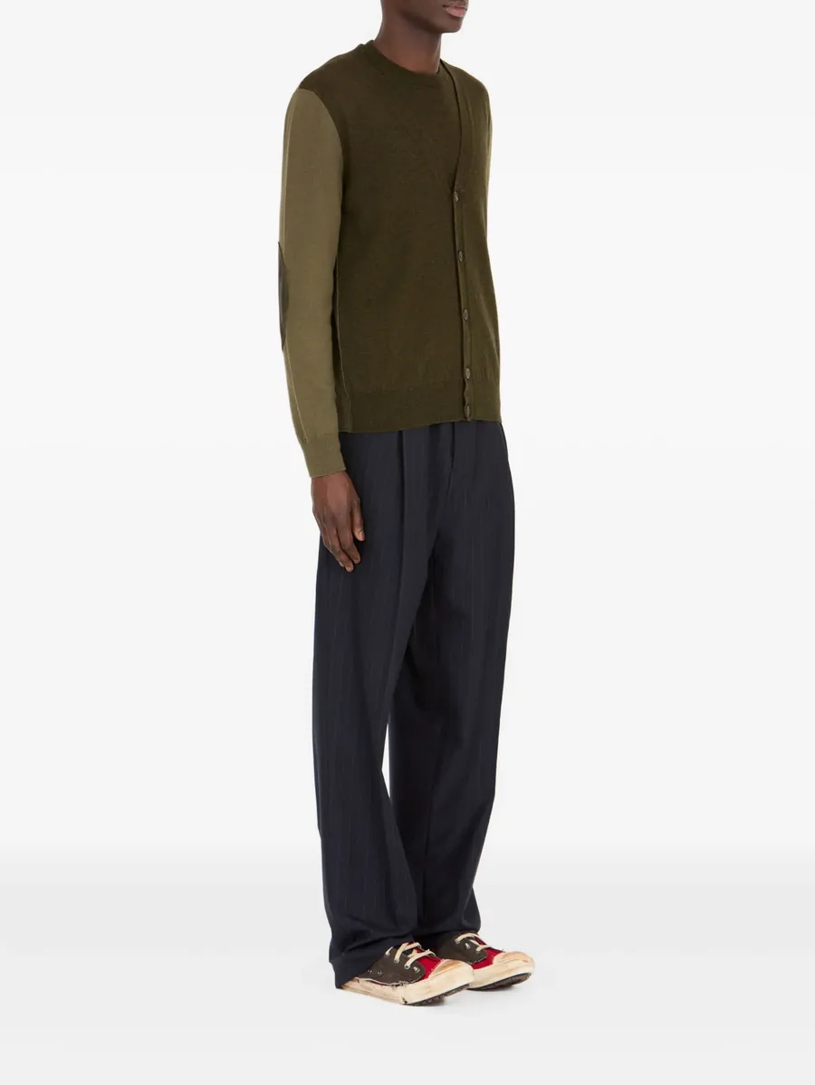 elbow-patch wool cardigan 6