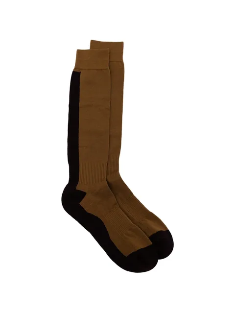 logo-print colour-block socks