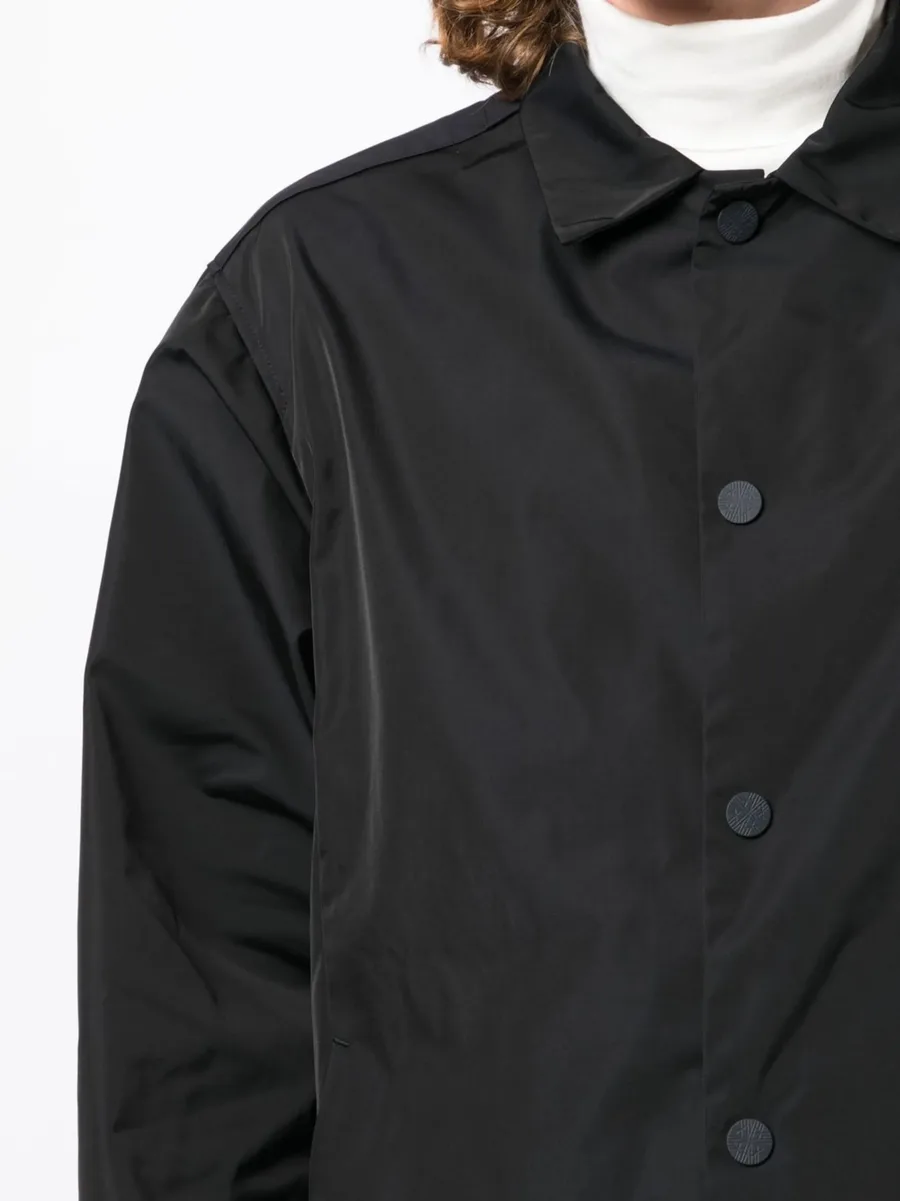 buttoned classic-collar jacket 9