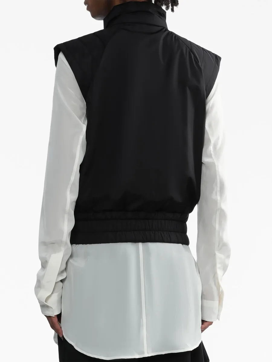 cap-sleeved zipped gilet 8