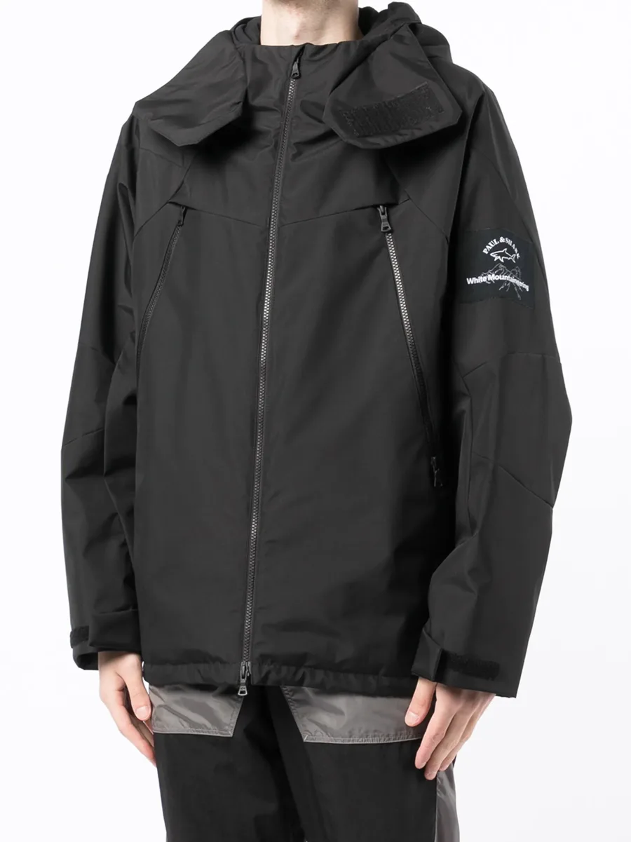 logo-patch hooded jacket 6