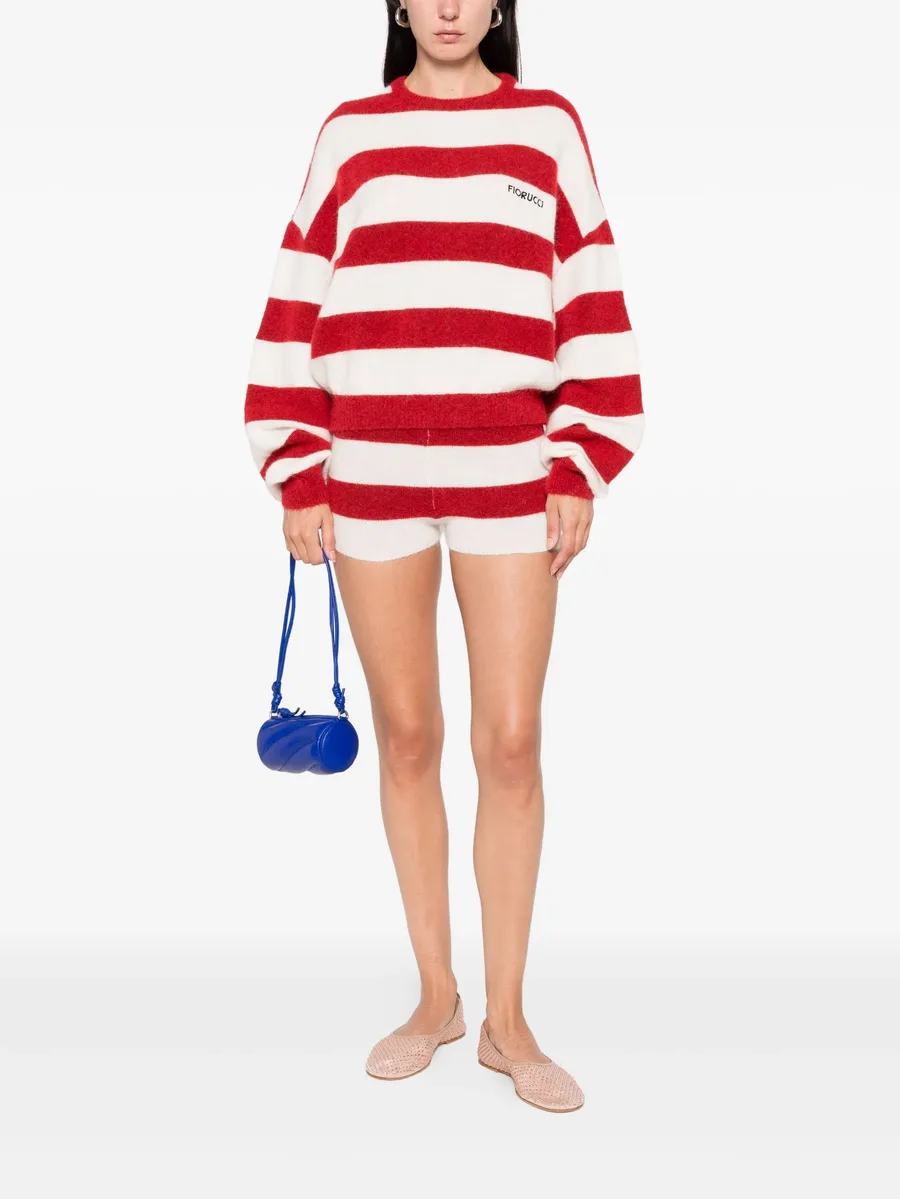 striped crew-neck jumper 4