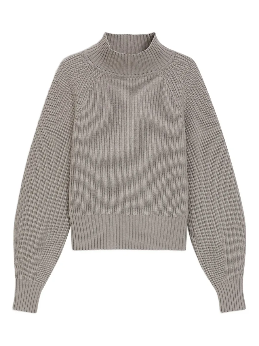 ribbed funnel-neck sweater 2
