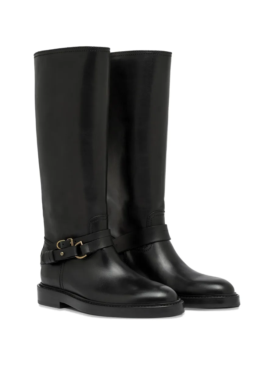 Laydee buckle-strap knee-high boots 4