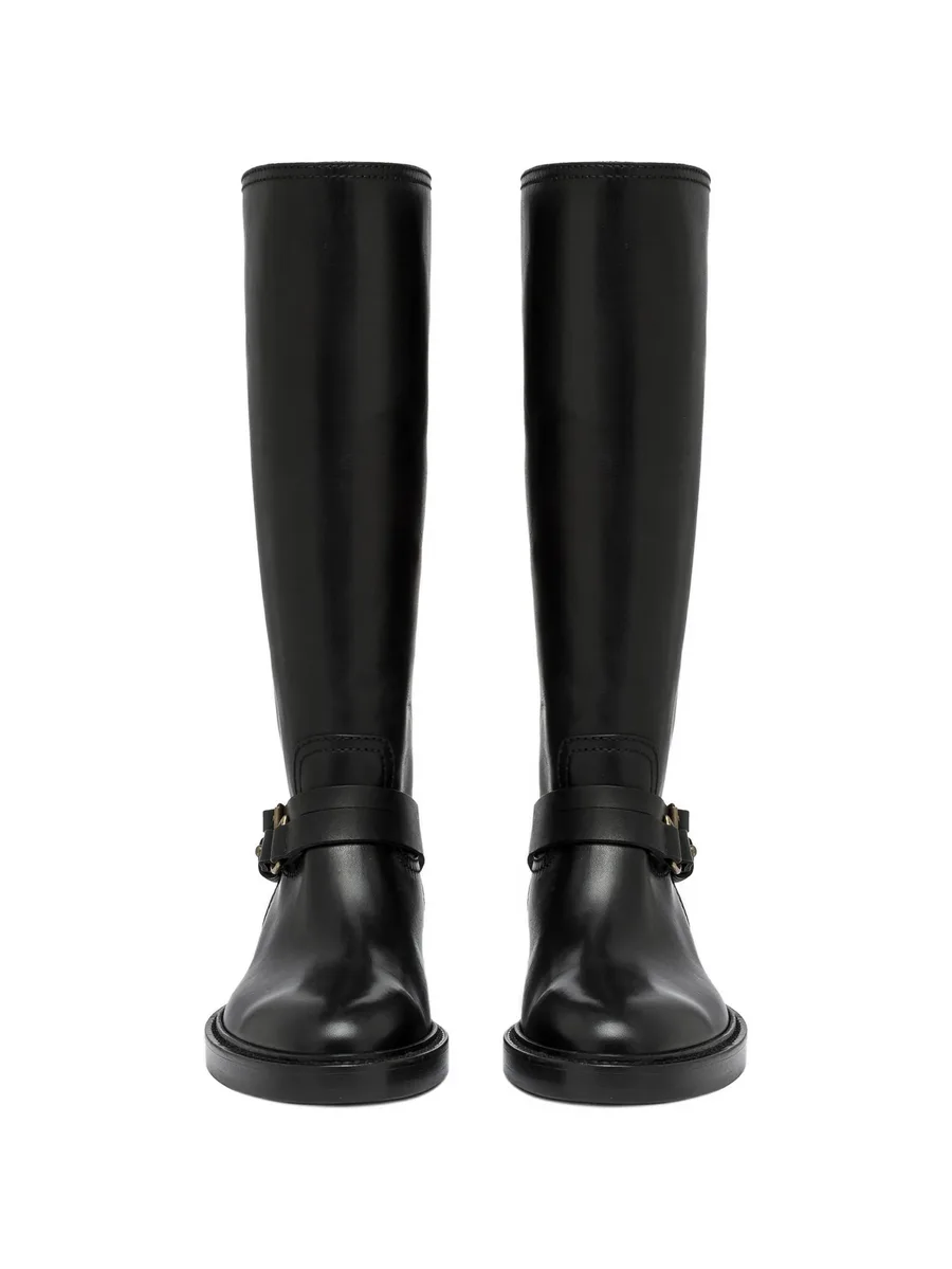 Laydee buckle-strap knee-high boots 8