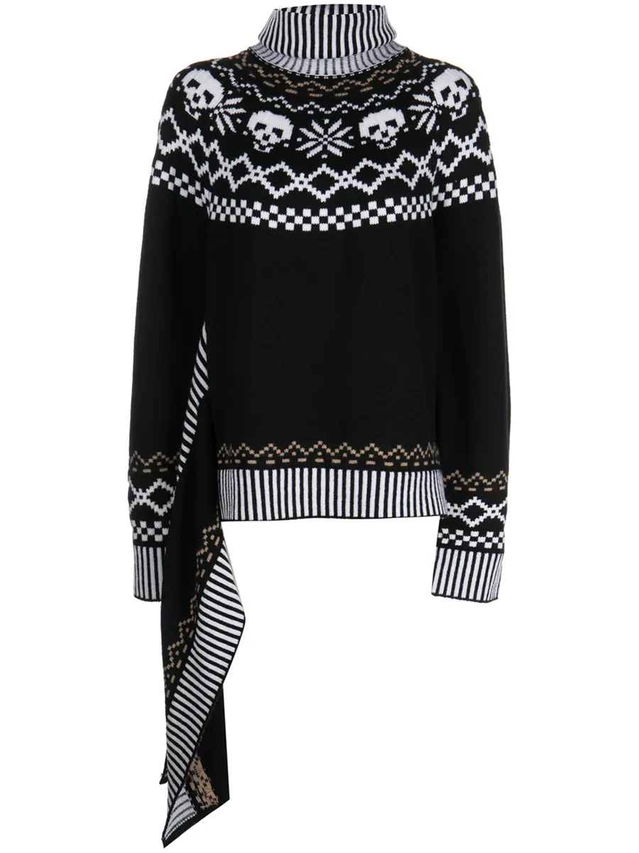 wool intarsia-knit roll-neck jumper 2