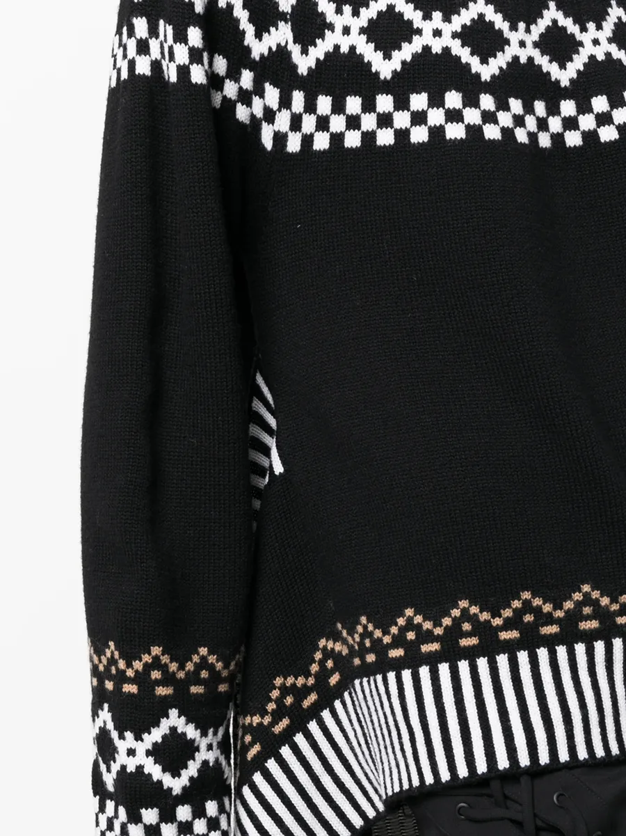 wool intarsia-knit roll-neck jumper 9