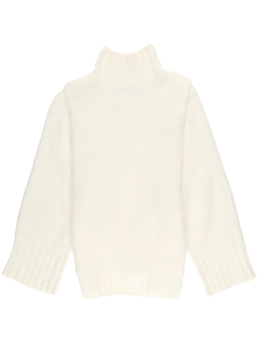 Escapee layered high-neck jumper 2