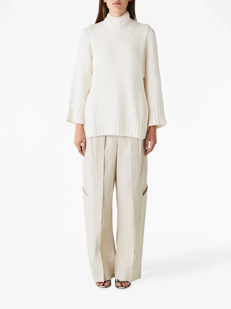 Escapee layered high-neck jumper 4