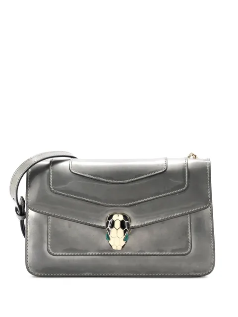маленькая сумка на плечо Serpenti Forever Square Metallic