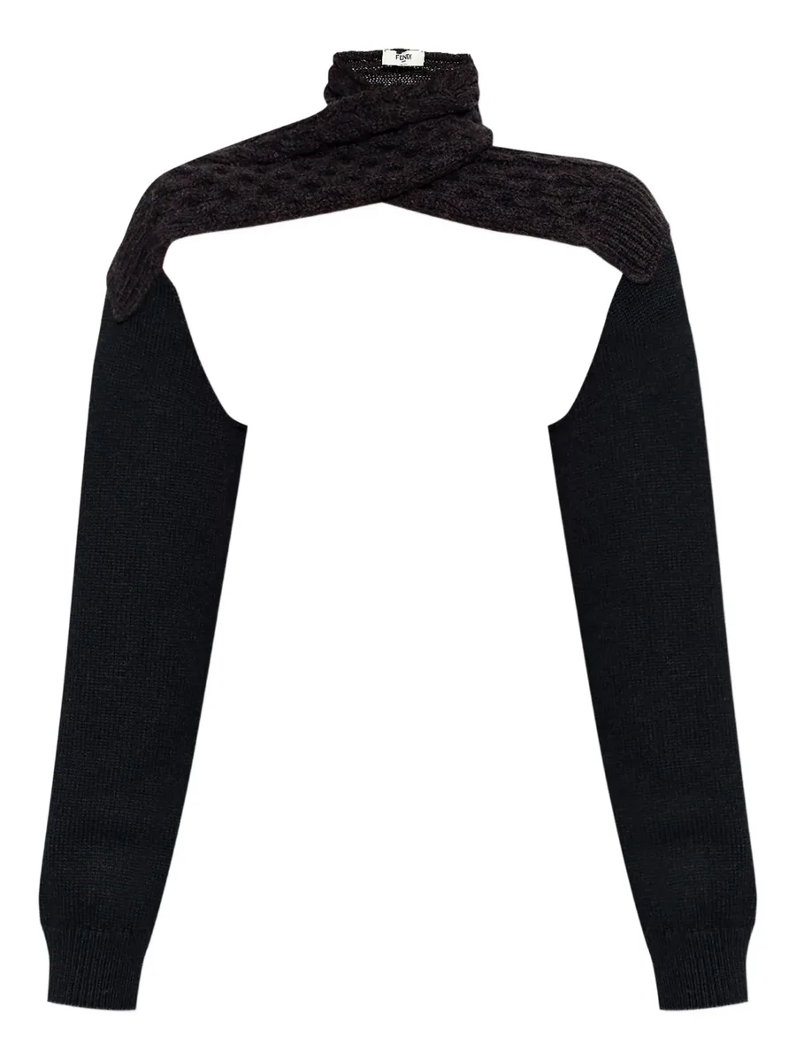 cable-knit turtleneck sweater 2
