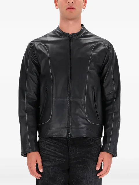 zip panelled jacket