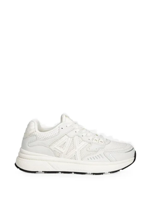 logo-patch mesh sneakers