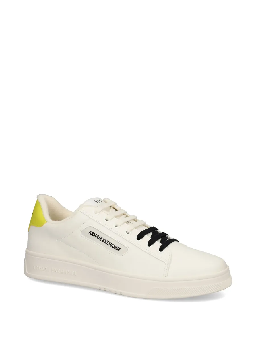 double-coloured laces leather sneakers 4