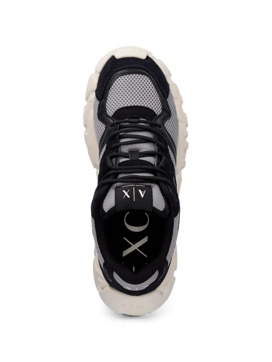 mesh-panelled chunky-sole sneakers 8