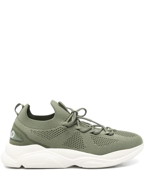 mesh-panelled sneakers